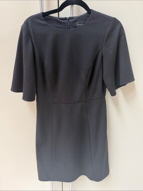 Donna Morgan Black Mini Dress with Flutter Sleeves